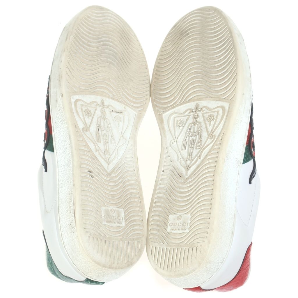 GUCCI (グッチ) エース シェリーライン スネーク ローカットスニーカー