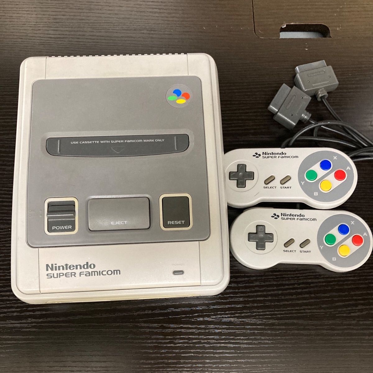 スーパーファミコン本体とスーパーファミコンコントローラーセット 整備済み】スーパーファミコン 本体 純正コントローラー2個セット 消毒