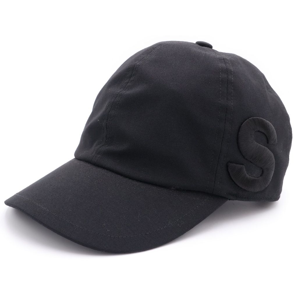 Sacai (サカイ) 22SS S CAP SUITING サイドSロゴ ベースボールキャップ