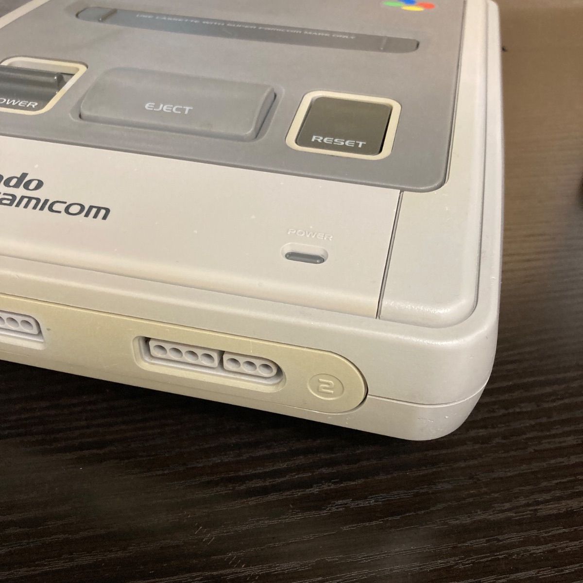 整備済み】スーパーファミコン 本体 純正コントローラー2個セット 消毒