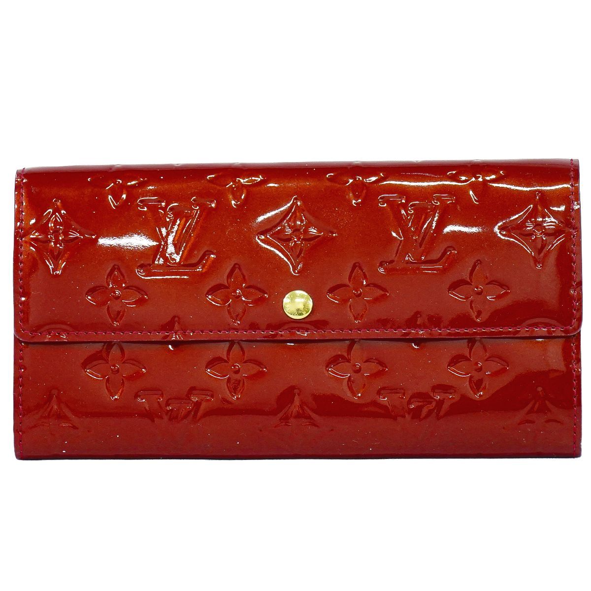 本物 ルイヴィトン LOUIS VUITTON LV ポルトフォイユ サラ ヴェルニ
