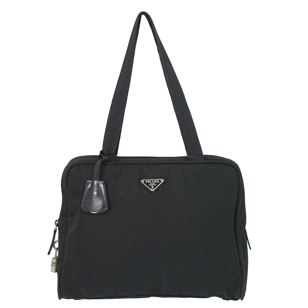 本物 プラダ PRADA ナイロン ショルダーバッグ トートバッグ ブラック 