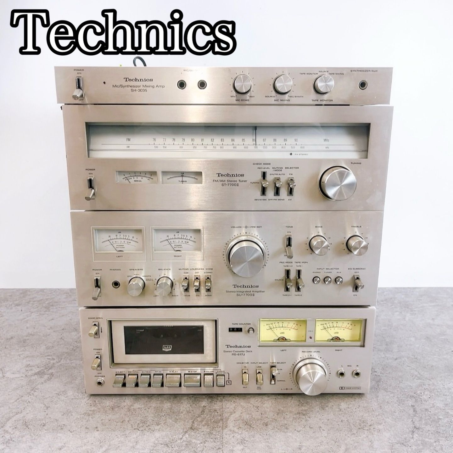H-1620 Technics テクニクス コンポセット SH-3035 ST-7700II SU