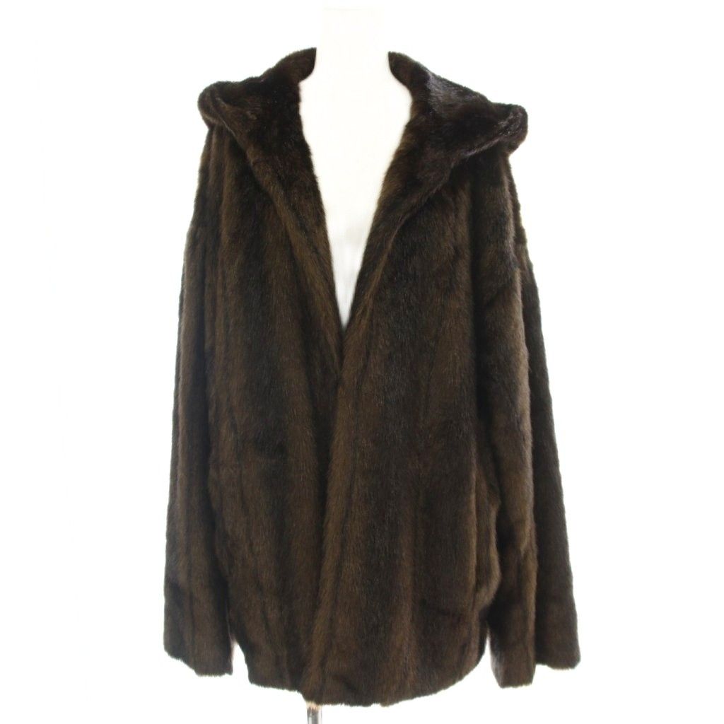 レディース クラネ CLANE HOOD FUR COAT フェイクファーコート ロング 