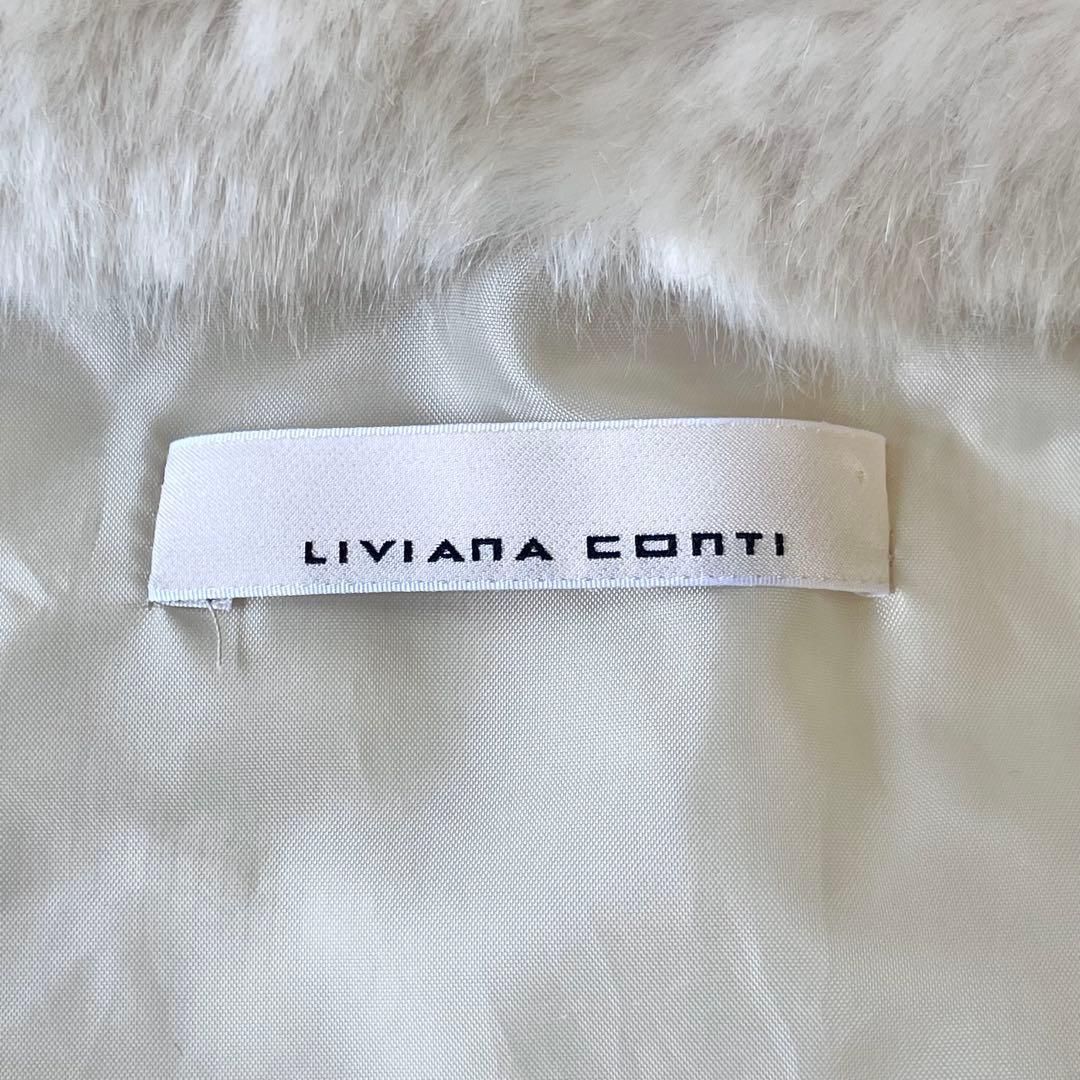 美品✨LIVIANA CONTI リビアナコンティ エコファーロングストール