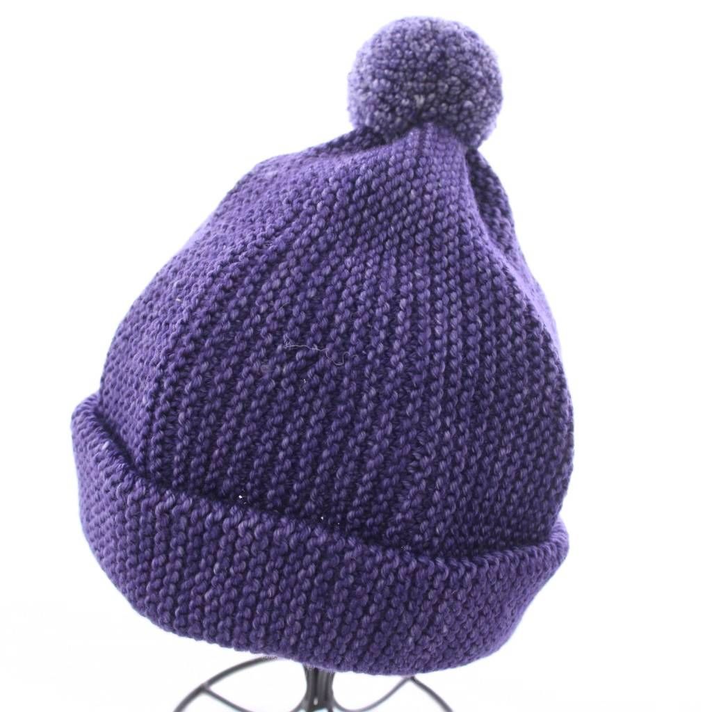 ミーシャアンドパフ Misha & Puff GARTER HAT ニット帽 ワッチキャップ 帽子 紫 パープル 8238-343-0263 /TK