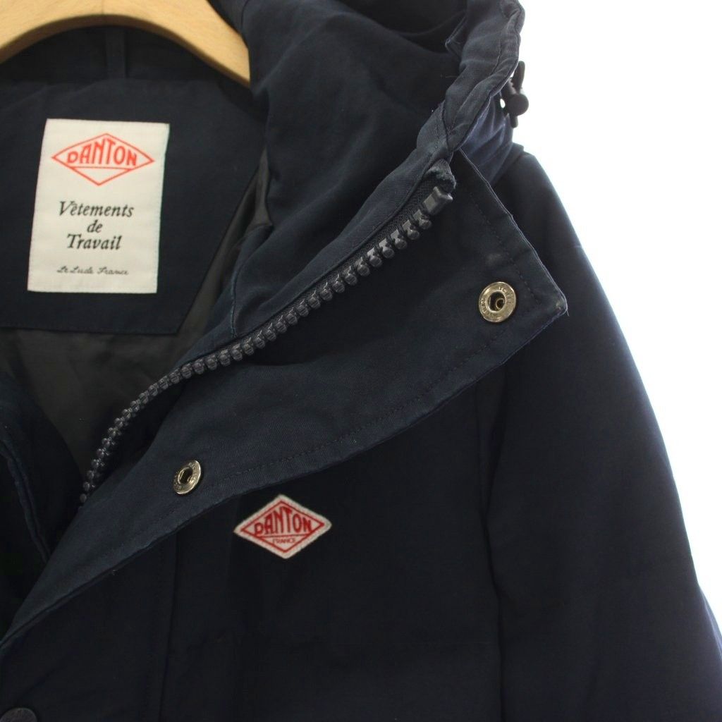 ダントン DANTON ダウンコート アウター 36 紺 ネイビー JD-8744 LAS