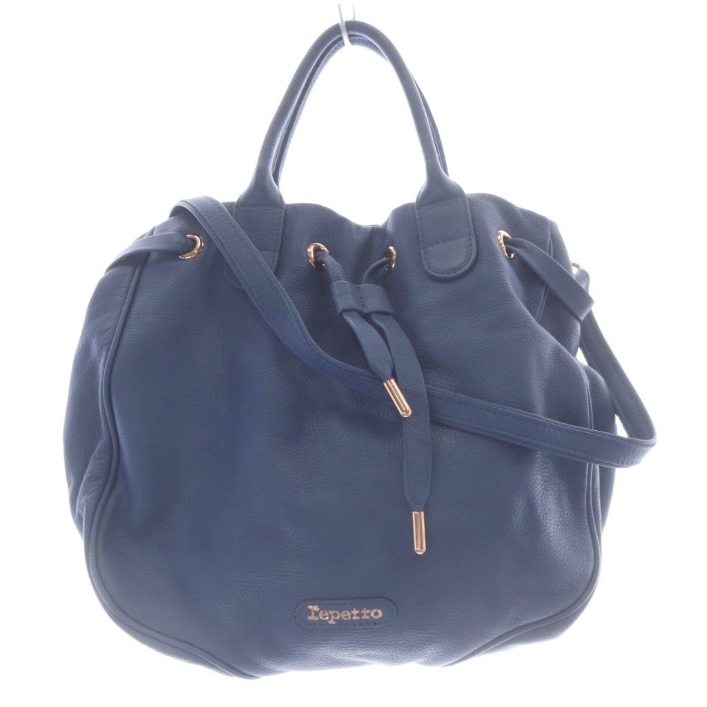 レペット Repetto ハンドバッグ ショルダーバッグ 2way レザー 青