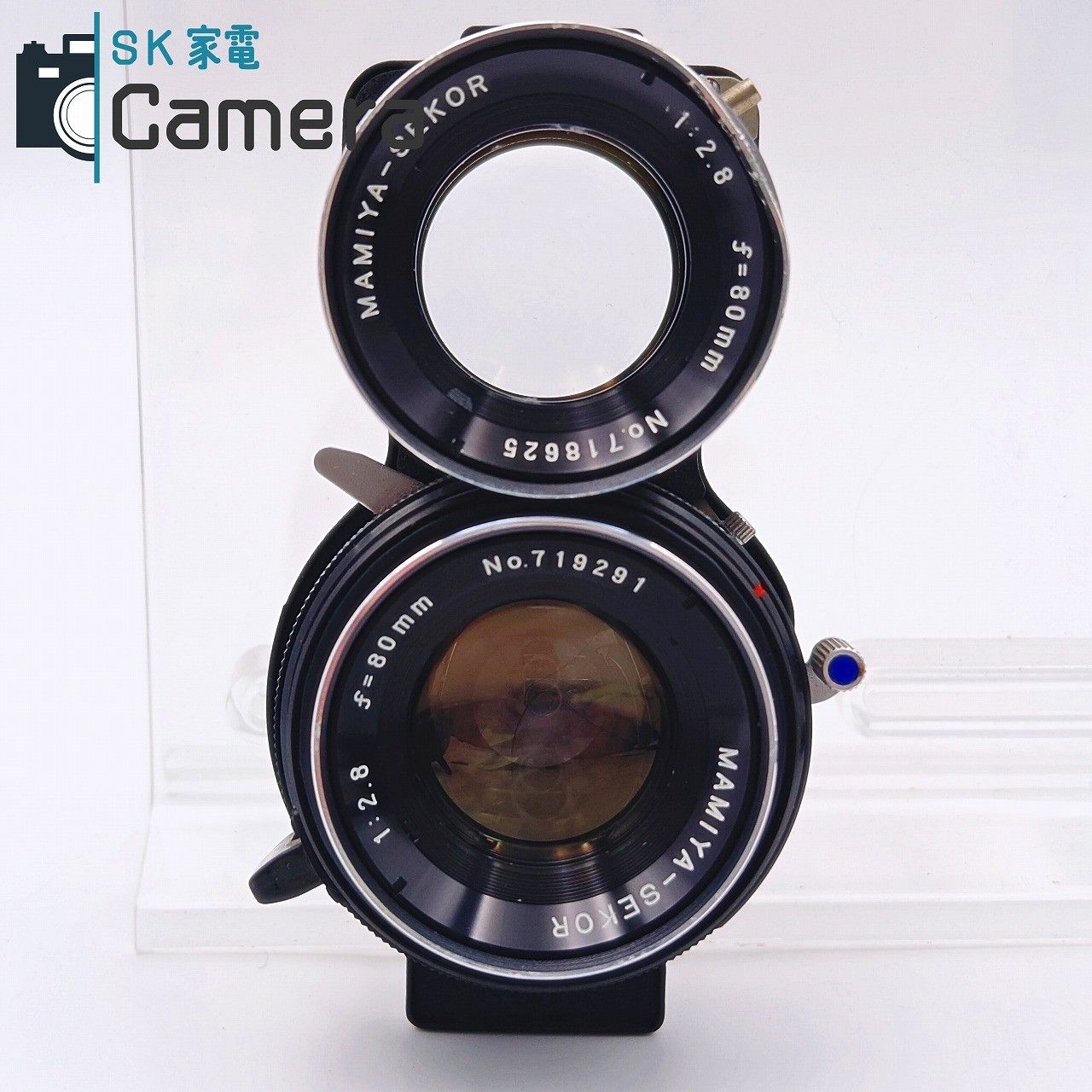 中古】 MAMIYA-SEKOR 80mm F2.8 ブルードット 二眼レフレンズ マミヤ