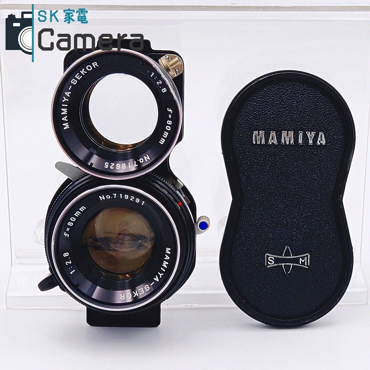 マミヤ SEKOR 80mm f/2.8 ブルードット 美品 完動品 #2 中古】 MAMIYA-SEKOR 80mm F2.8 ブルードット 二眼レフレンズ マミヤ