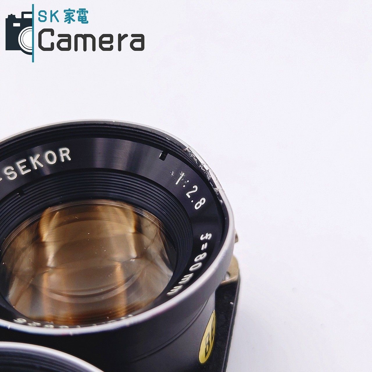 中古】 MAMIYA-SEKOR 80mm F2.8 ブルードット 二眼レフレンズ マミヤ