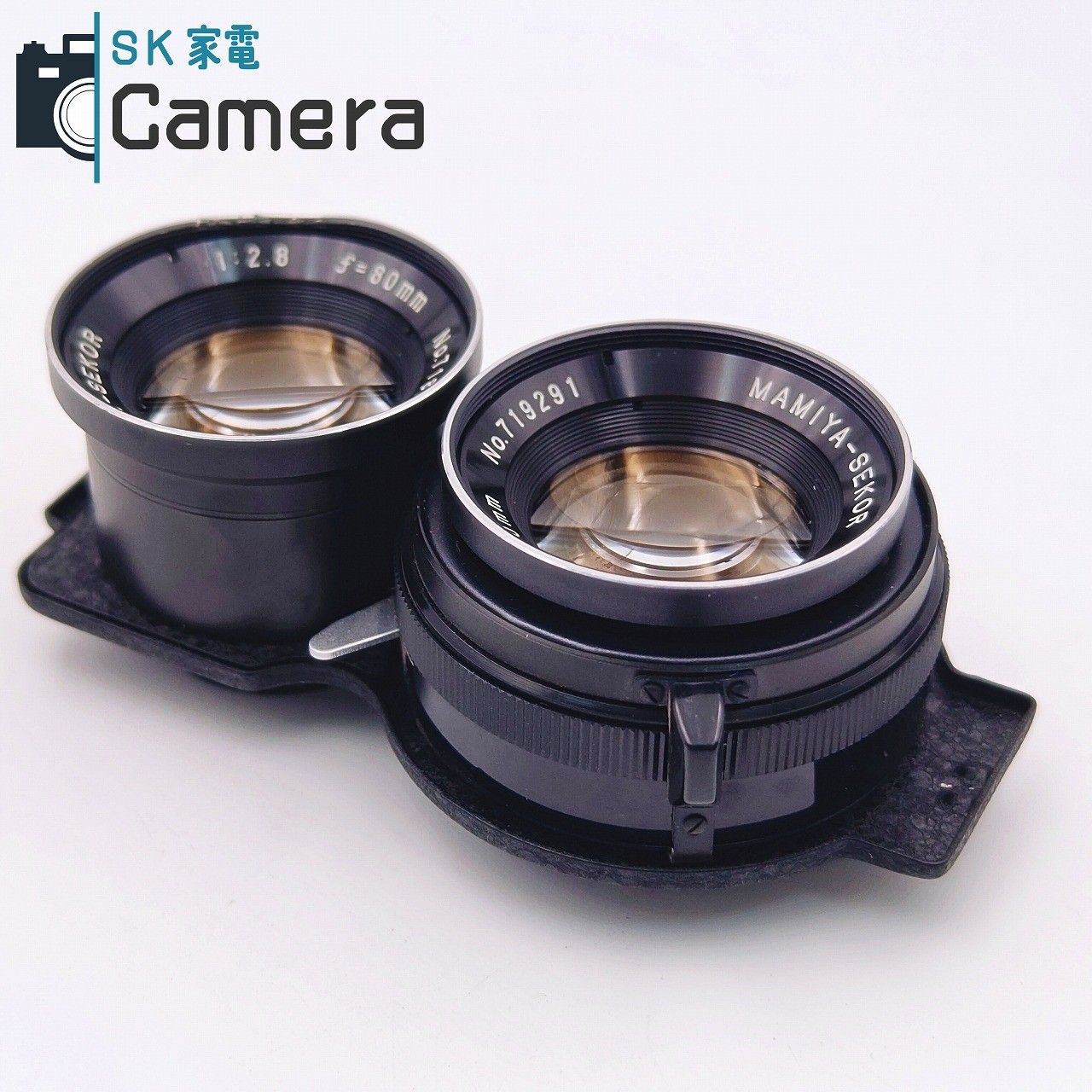 中古】 MAMIYA-SEKOR 80mm F2.8 ブルードット 二眼レフレンズ マミヤ