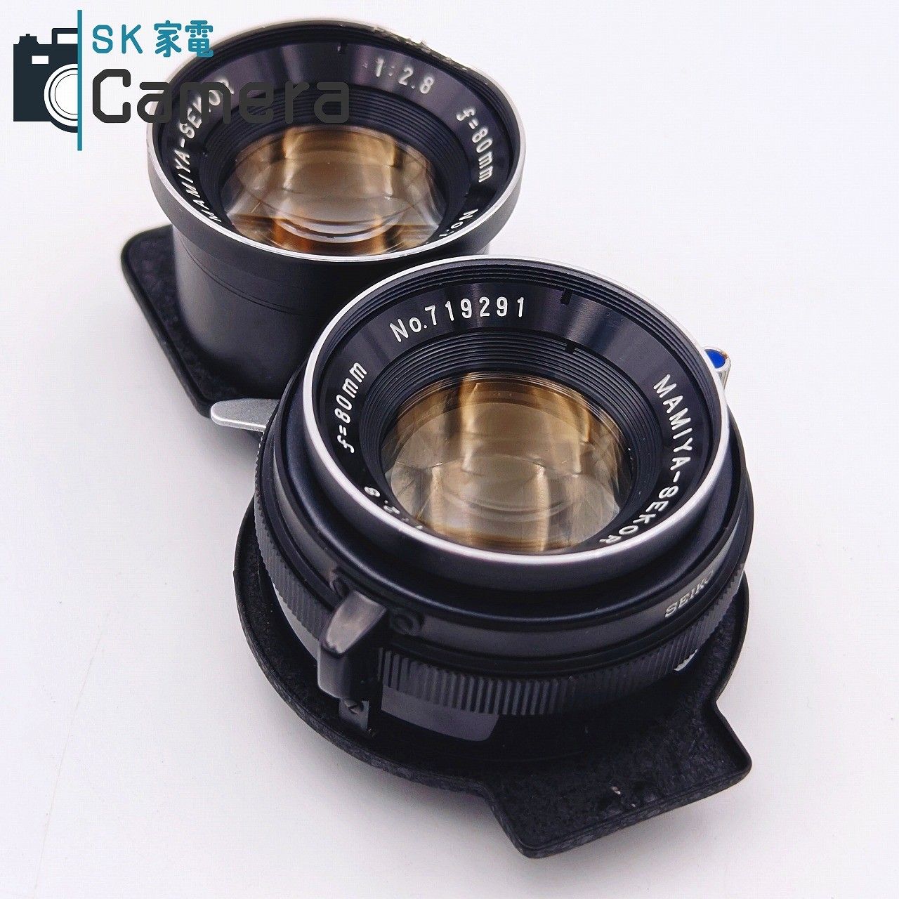 中古】 MAMIYA-SEKOR 80mm F2.8 ブルードット 二眼レフレンズ マミヤ