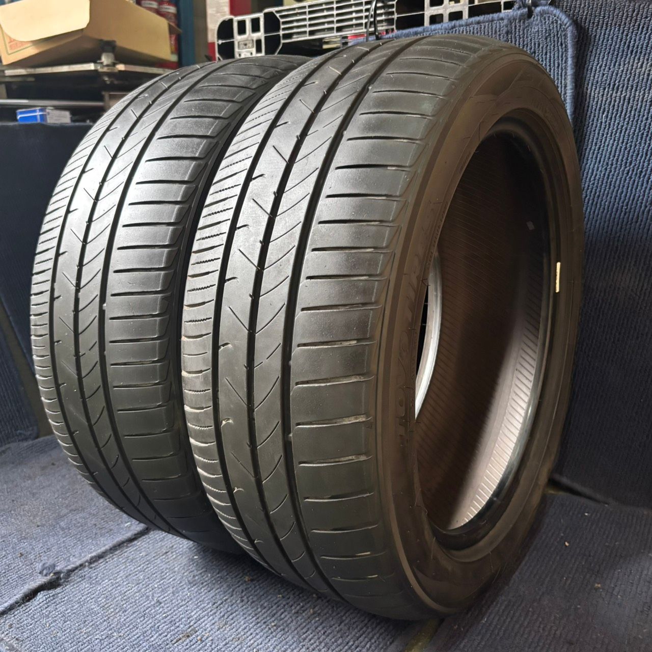 ☆送料無料☆【2024年製造】【溝5~6.5分山】TOYO TIRES TRANPATH mp7 2本 225/50R18 ASP3666