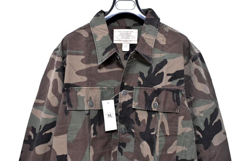 定価5万3900円】新品 RRL × ロンハーマン ミリタリーシャツジャケット