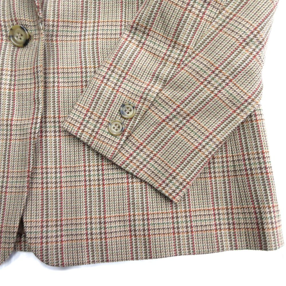 美品 DAKS ダックス テーラード ジャケット チェック柄 ブルゾン used ブルゾンジャケットチェック柄