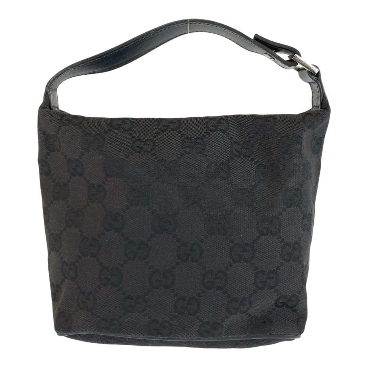 GUCCI グッチ ブラック 黒 GGキャンバス/レザー 34080 ハンドバッグ