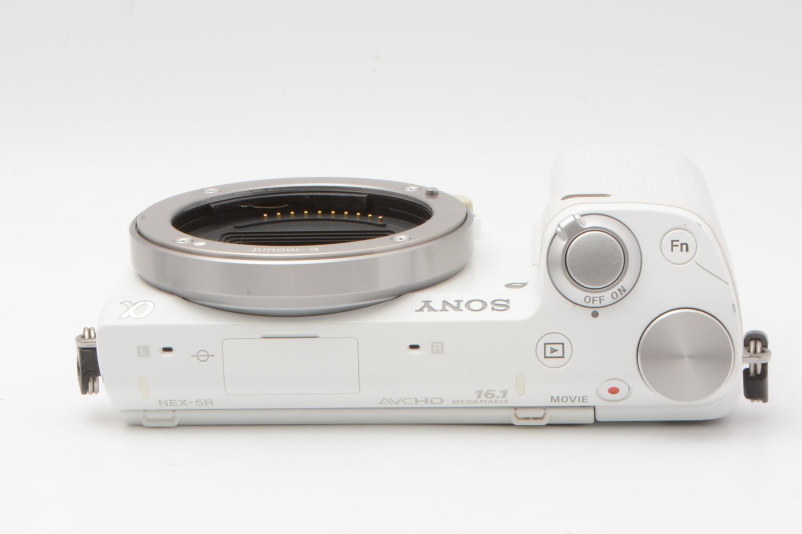 ショット数4850回 SONY NEX-5R ボディ ホワイト 充電ケーブル付き