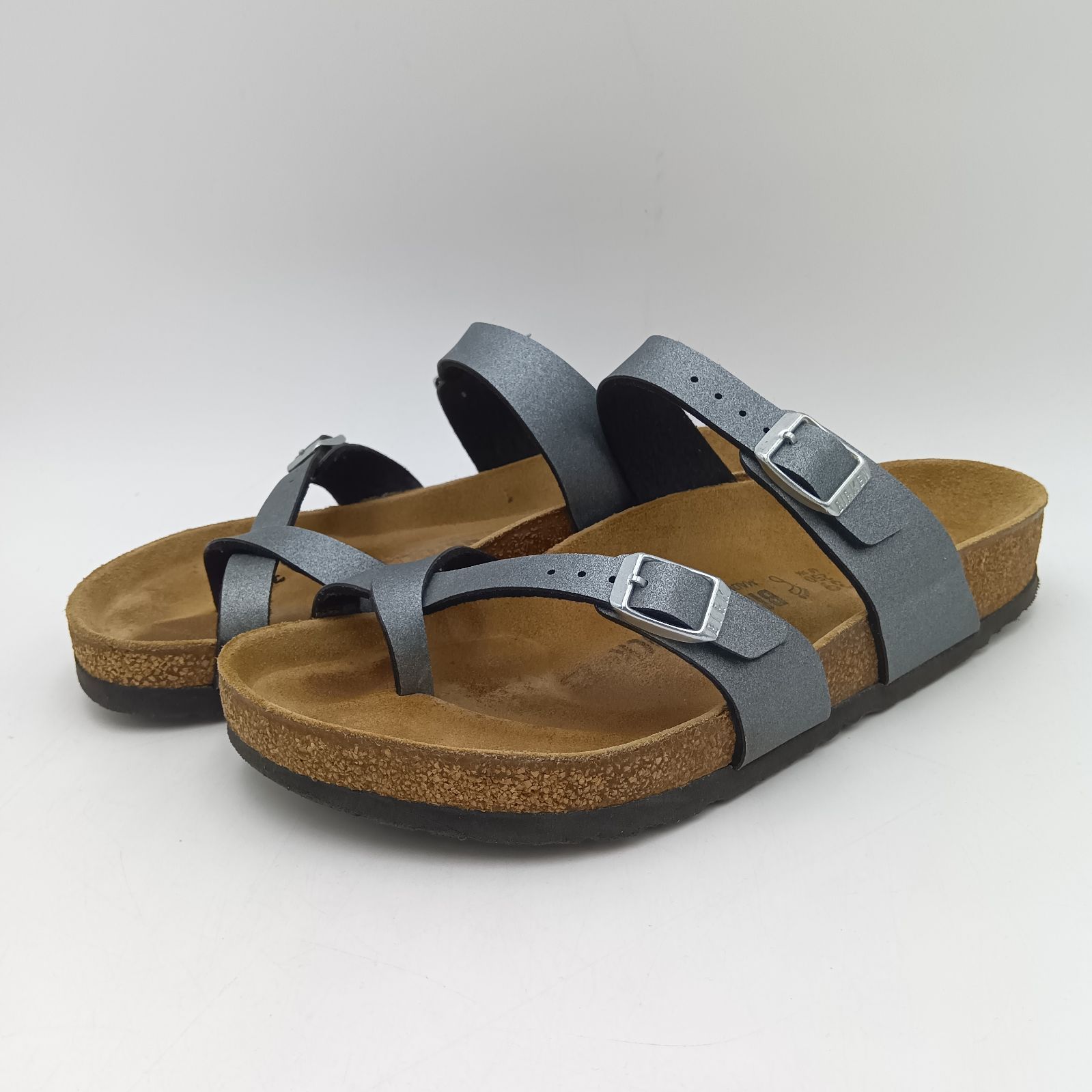 BIRKENSTOCK ビルケンシュトック トングサンダル マヤリ メンズ 39 シルバー A-10-2