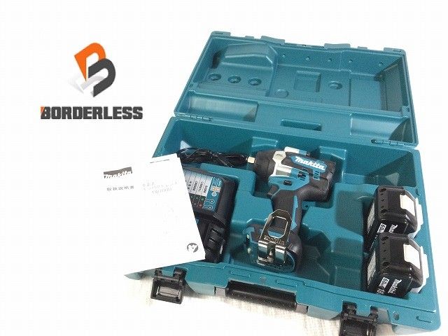 ☆未使用品☆makita マキタ 18V 充電式インパクトレンチ TW700DRGX バッテリー2個(18V 6.0Ah) 充電器 ケース付 コードレス129744