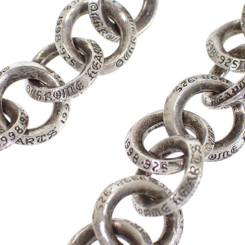 Chrome Hearts 925シルバーバングル 1998年製 クロムハーツ CHROME HEARTS シングルBリングブレス シルバー925 1998