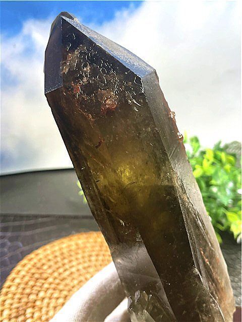 AAA級【魔除け】◇天然モリオン(黒水晶）クラスターB91C6/172C04C