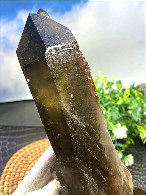 AAA級【魔除け】◇天然モリオン(黒水晶）クラスターB91C6/172C04C