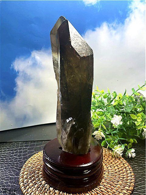 AAA級【魔除け】◇天然モリオン(黒水晶）クラスターB91C6/172C04C