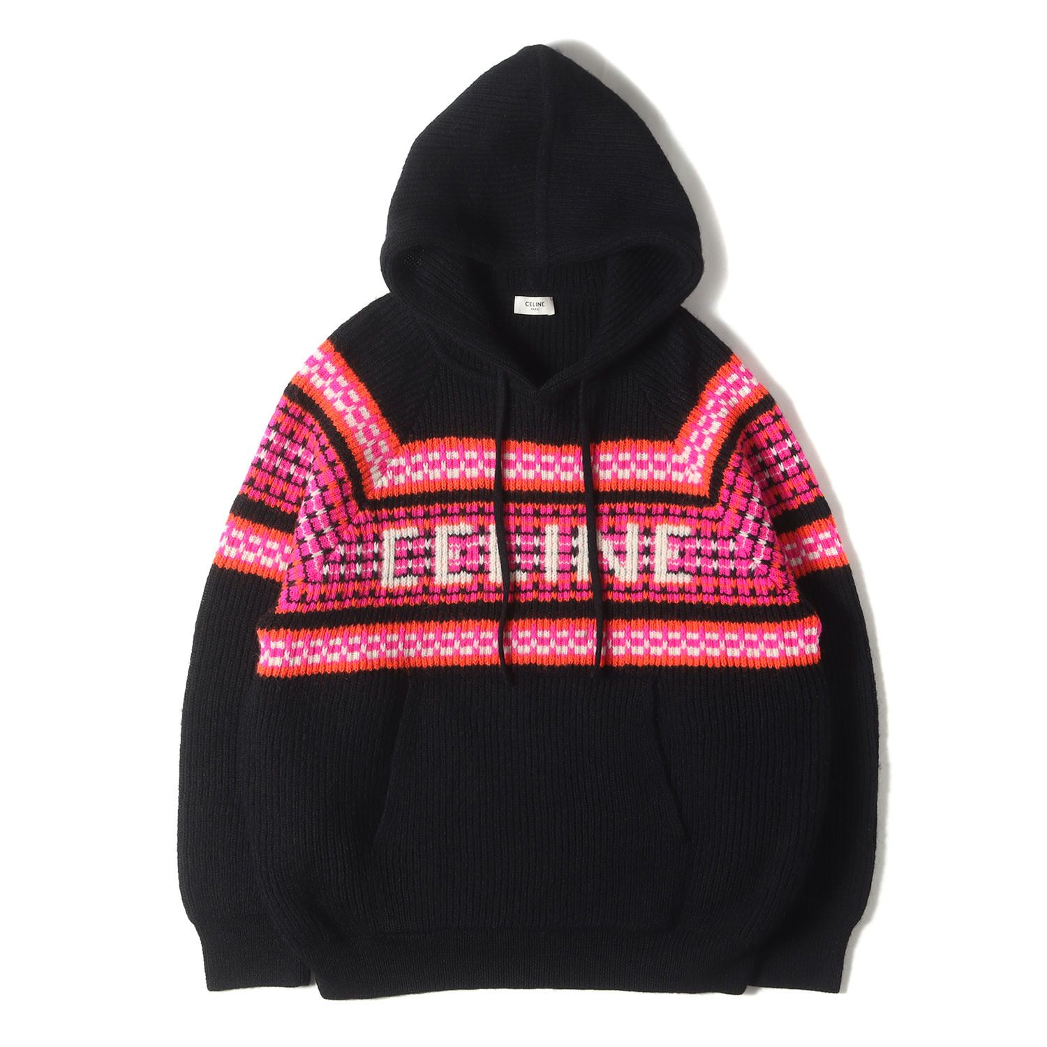 美品】CELINE セリーヌ パーカー ブラック 黒 サイズ:M | 22AW ロゴ 