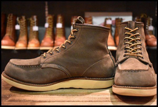 【9EE 中古 サイド羽タグ】レッドウィング 2877 アイリッシュセッター ヌバック 茶 ブラウン 編み上げ ブーツ redwing HOPESMORE【GE562】