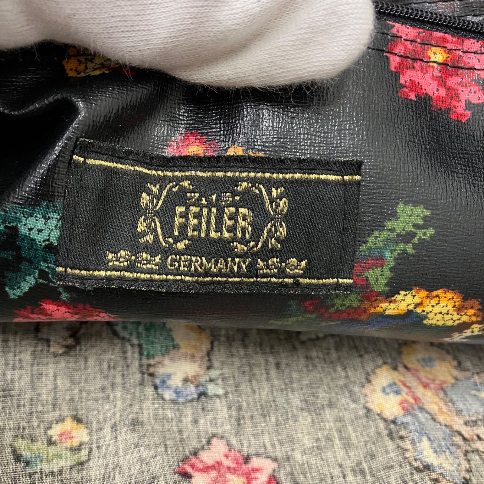 4164 FEILER フェイラー トートバッグ ハイジ 蝶々 小鳥 てんとう虫 花