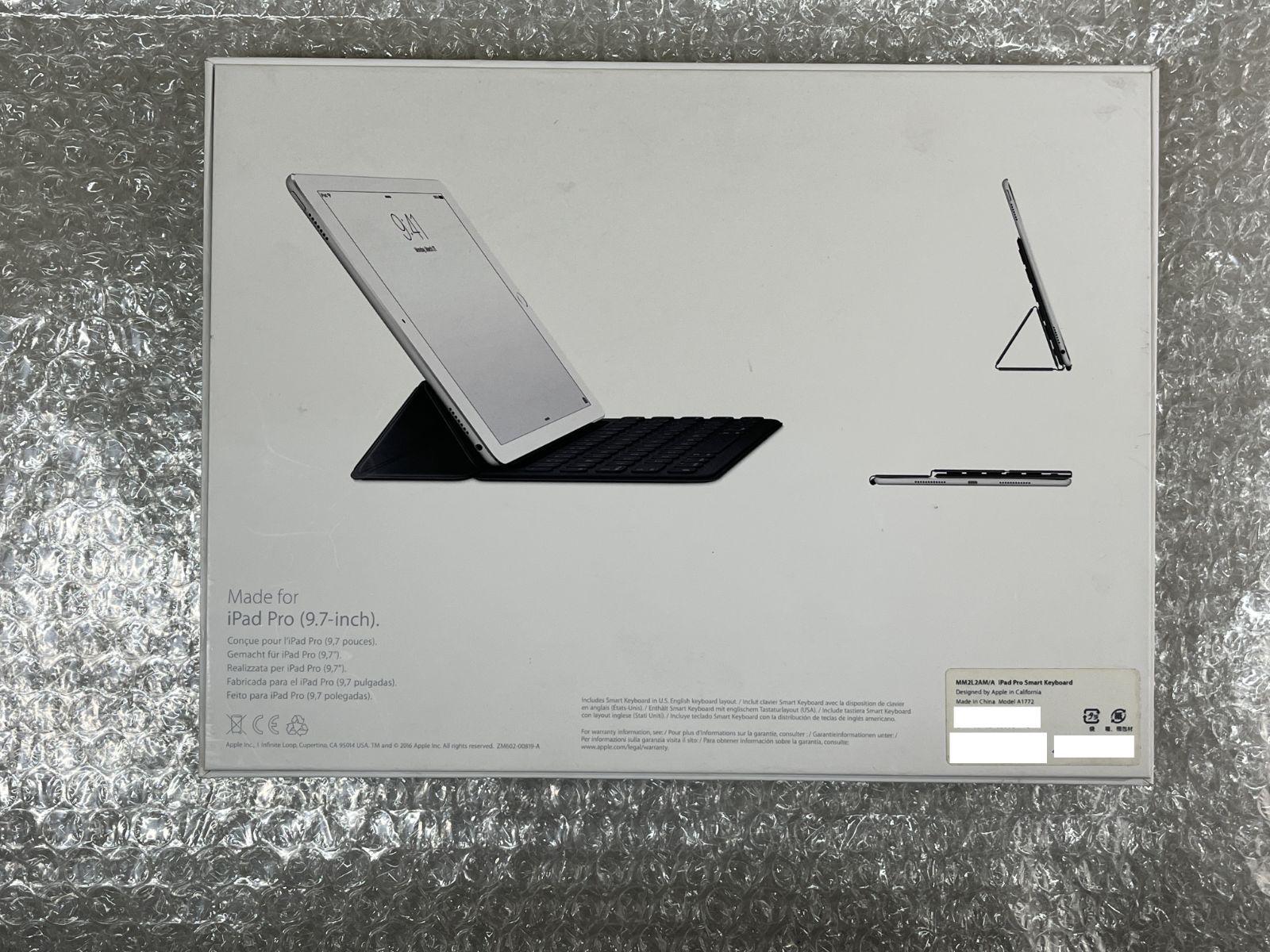 ◇ Apple Smart Keyboard MLA22ZA/A iPad Pro 9.7インチ用 動作未確認