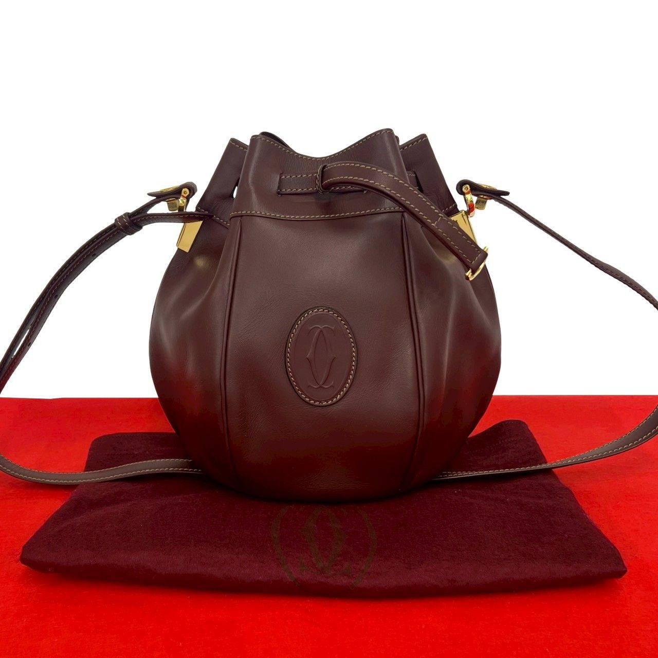 ほぼ未使用 袋付き CARTIER カルティエ ヴィンテージ マストライン