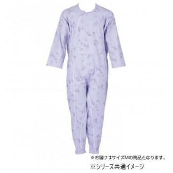 フットマーク　介護つなぎ服(前開き)　M　パープル　403420