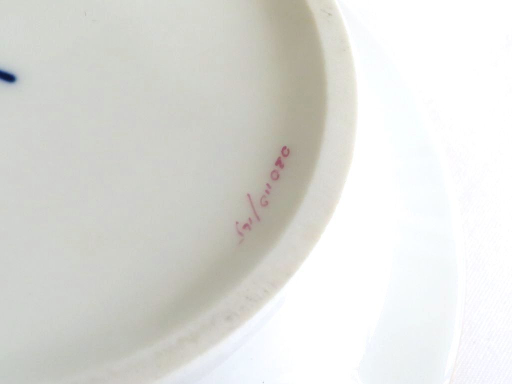 226639】Meissen マイセン ピンクローズ アッシュトレイ 灰皿 小物入れ