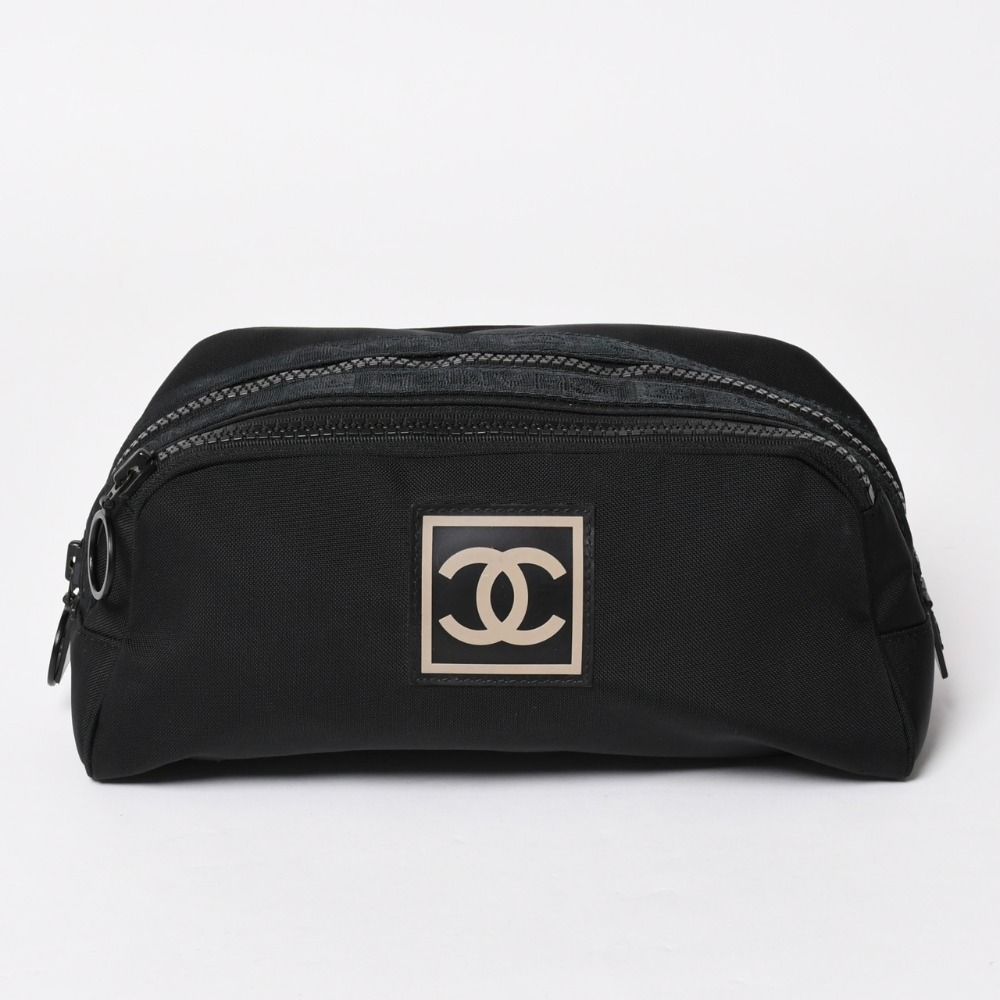 極美品 CHANEL シャネル スポーツライン ポーチ A19975 7番台 ココ