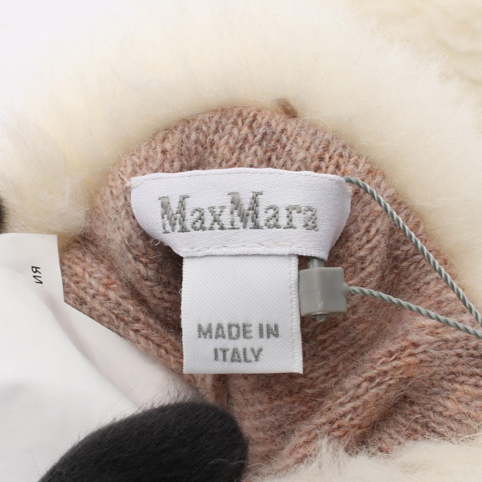マックスマーラ MAX MARA 手袋 テディベア ホワイト ウール 手袋