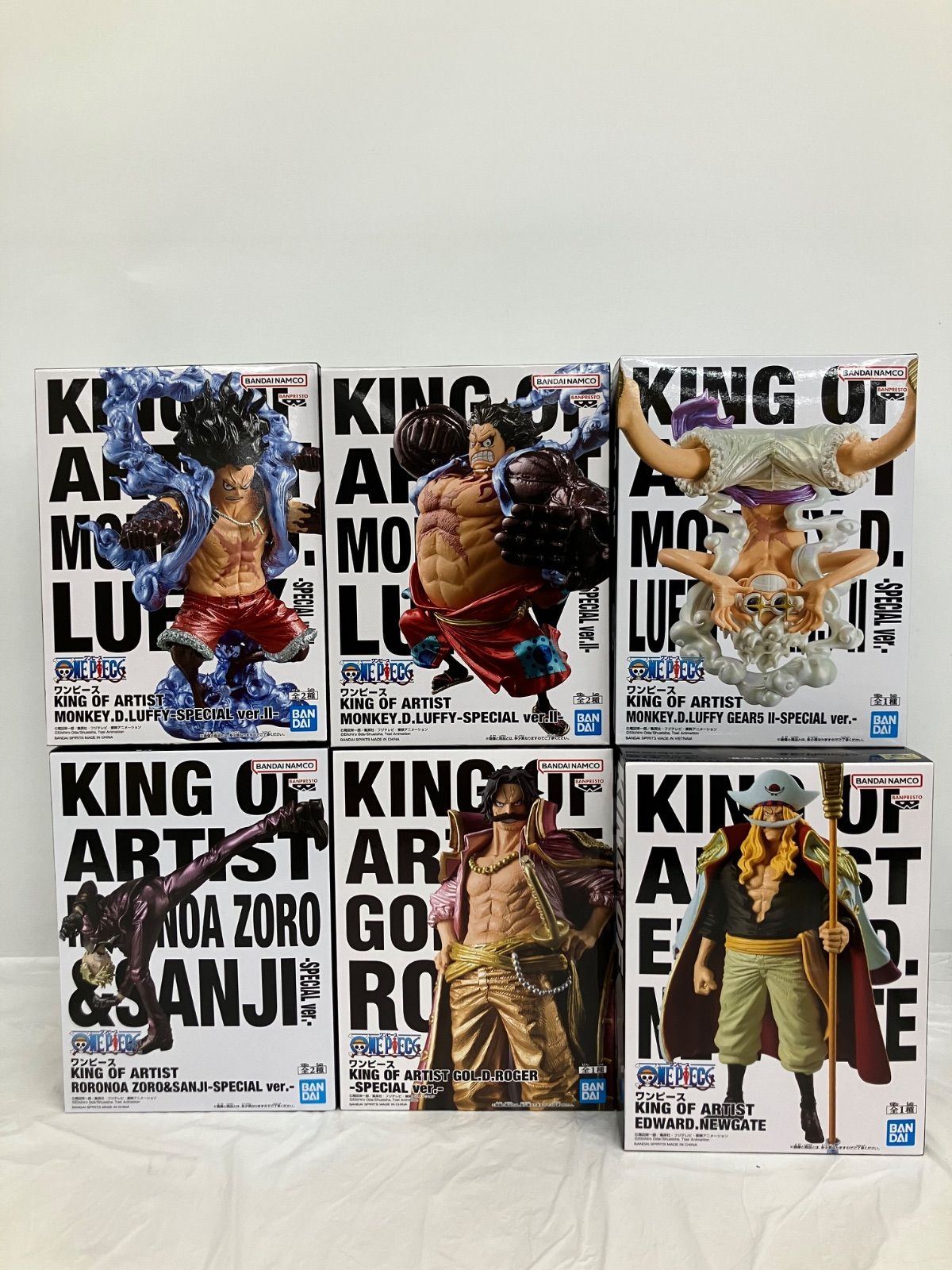 未開封 ワンピース KING OF ARTIST モンキー・D・ルフィ 他 フィギュア