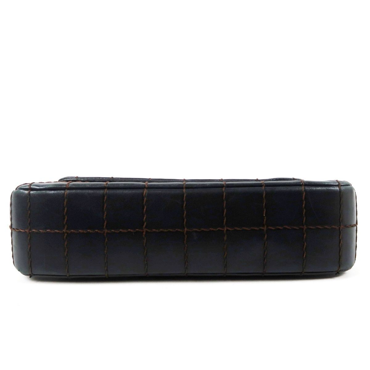 美品】CHANEL シャネル ラムスキン チョコバー チェーンショルダー 