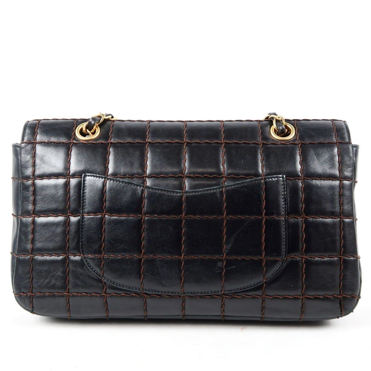 美品】CHANEL シャネル ラムスキン チョコバー チェーンショルダー