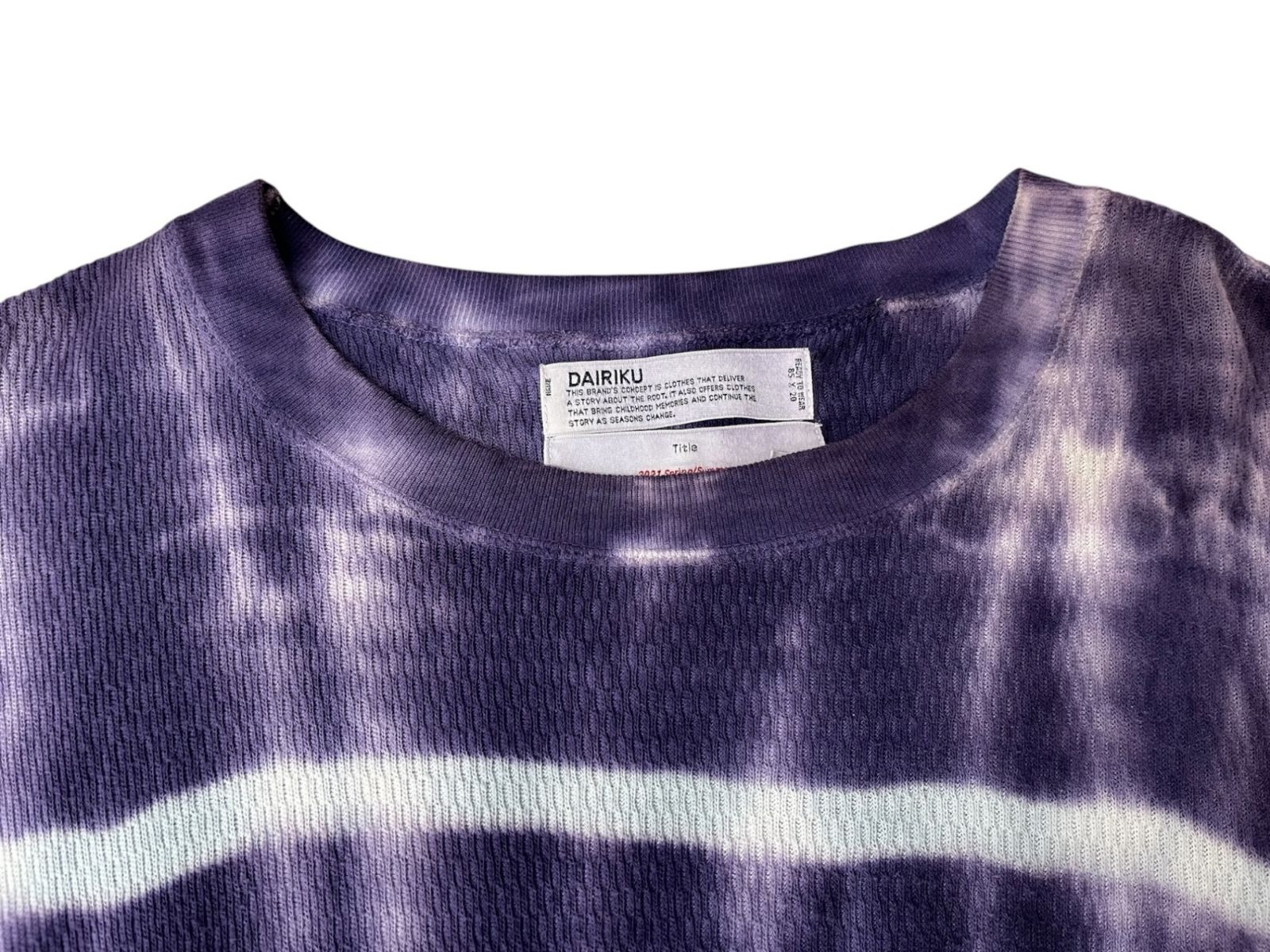 DAIRIKU / タイダイサーマル　21SS L DAIRIKU (ダイリク) 21ss タイダイサーマルTシャツ 長袖Tシャツ M