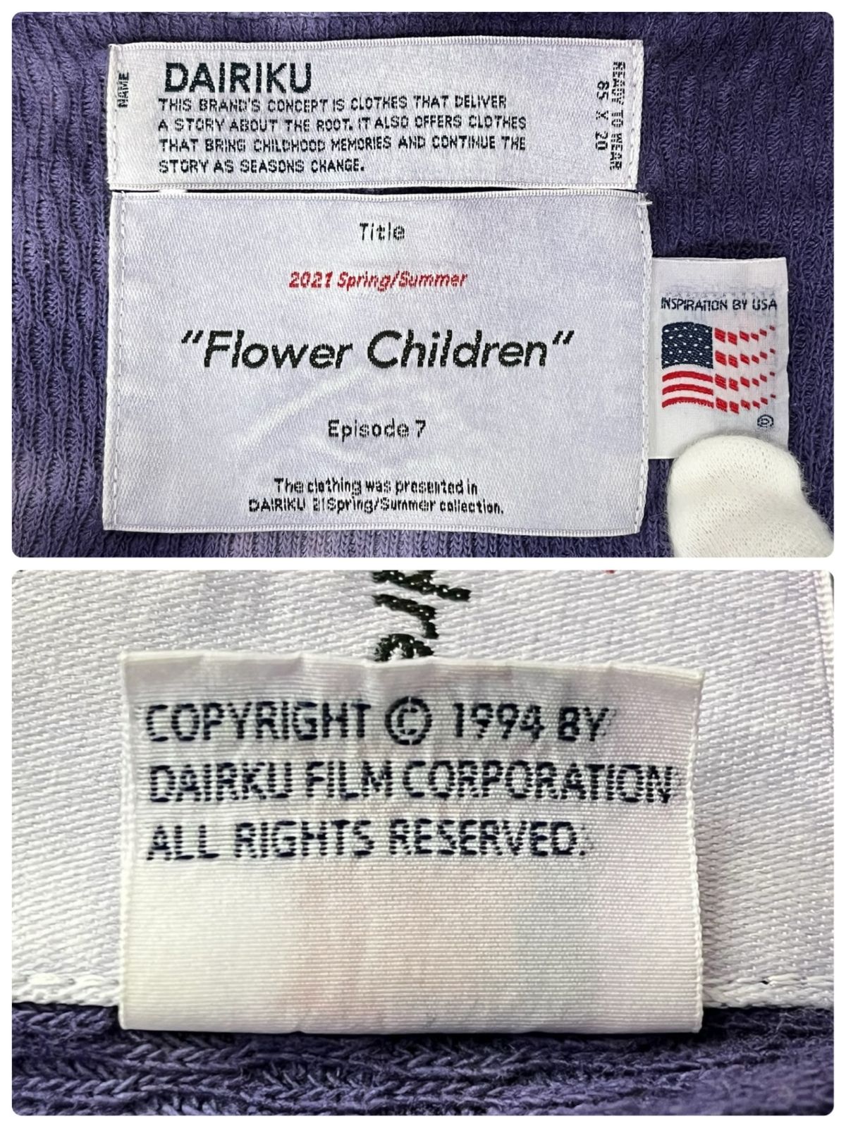 DAIRIKU (ダイリク) 21ss タイダイサーマルTシャツ 長袖Tシャツ M