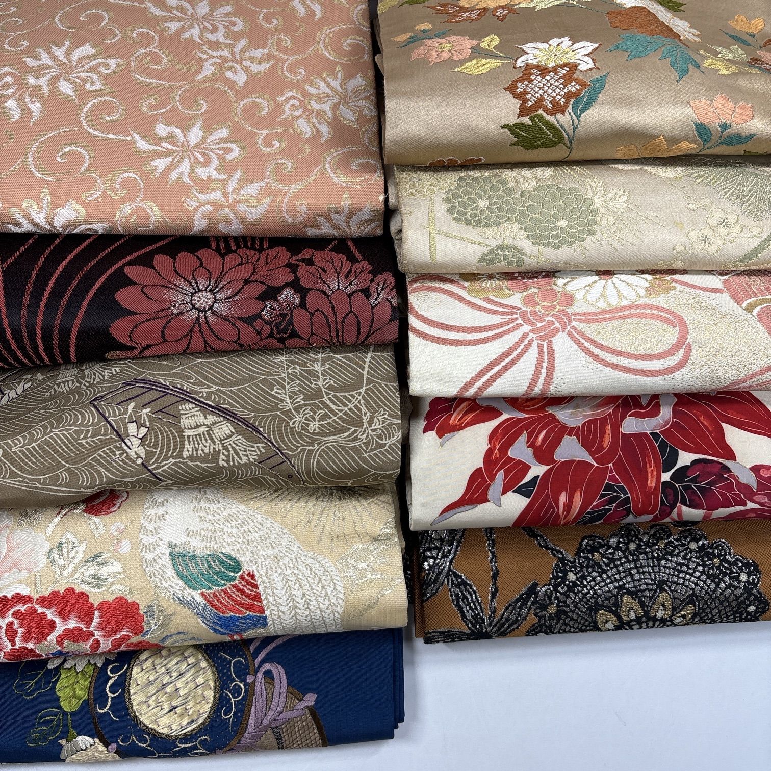アンティーク 名古屋帯 10枚 帯まとめ売り【6045】同梱購入歓迎
