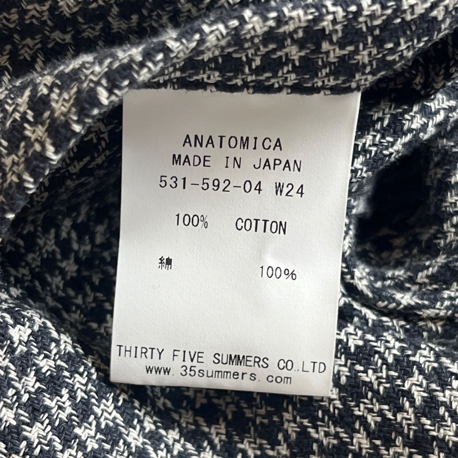 美品】ANATOMICA ドルマンジャケット 千鳥格子 レディース DOLMAN 