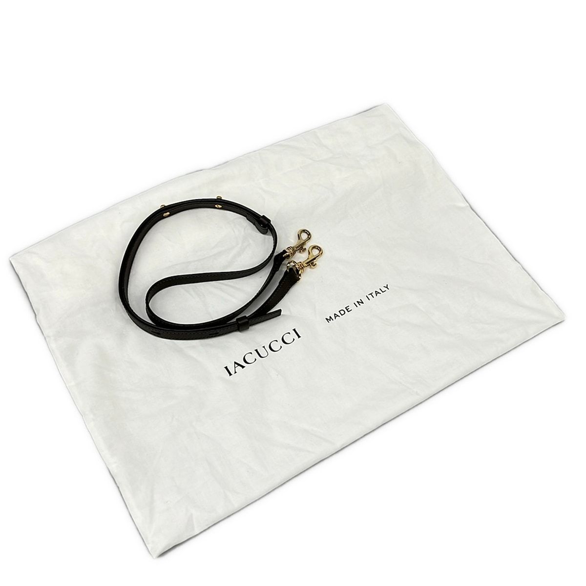 IACUCCI(イアクッチ) ハンドバッグ - ベージュ×ダークブラウン レザー 
