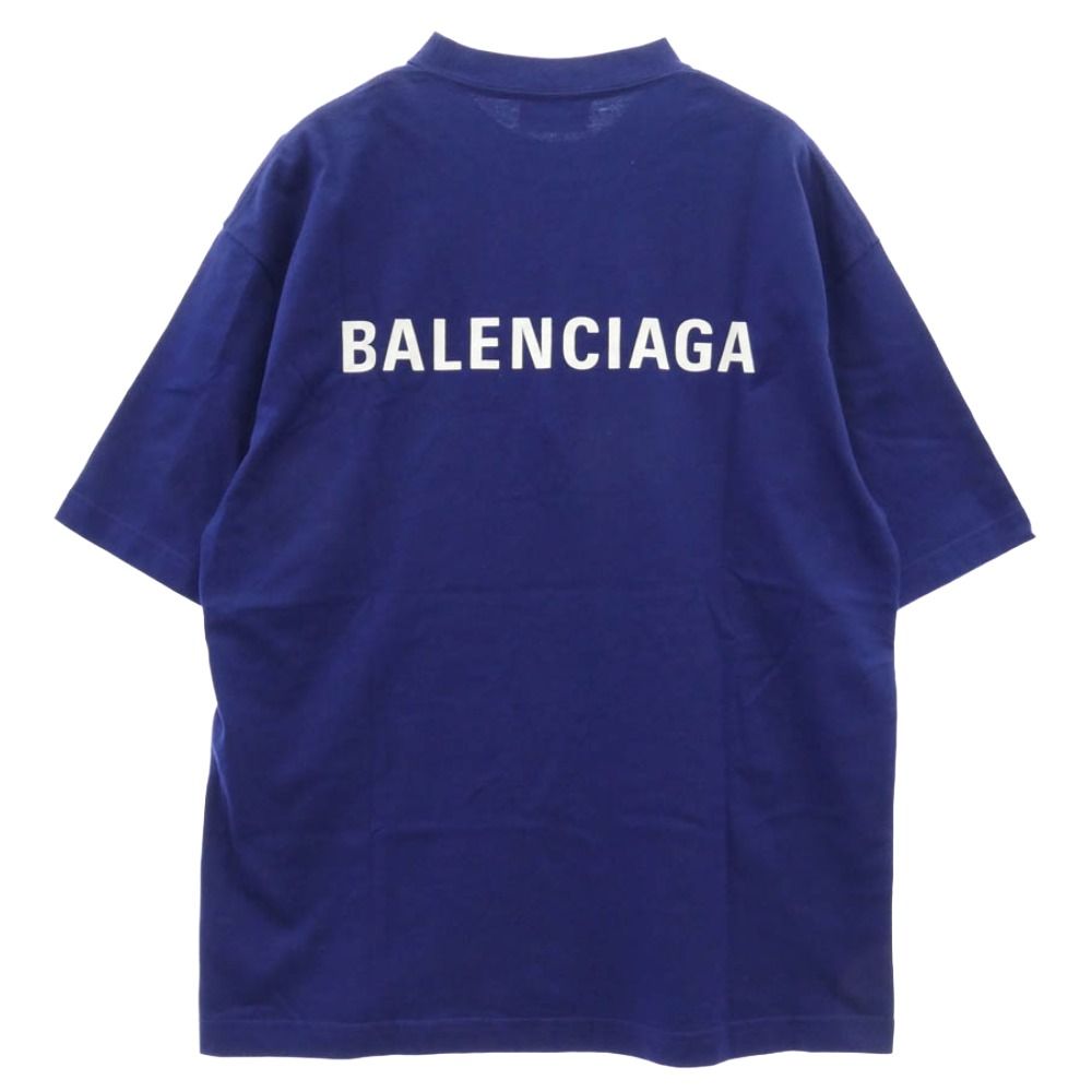 BALENCIAGA バレンシアガ 612966 TIVG5 LOGO MEDIUM FIT T-shirt ロゴ