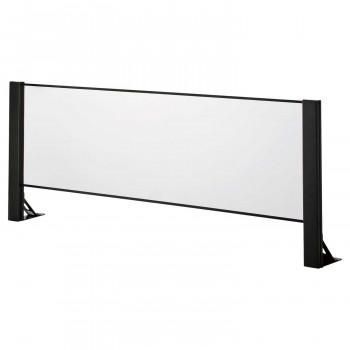 豊國工業 飛沫ガードアクリルパネル 片面用単体 H600×W1500mm HG-AK1506-B ブラック