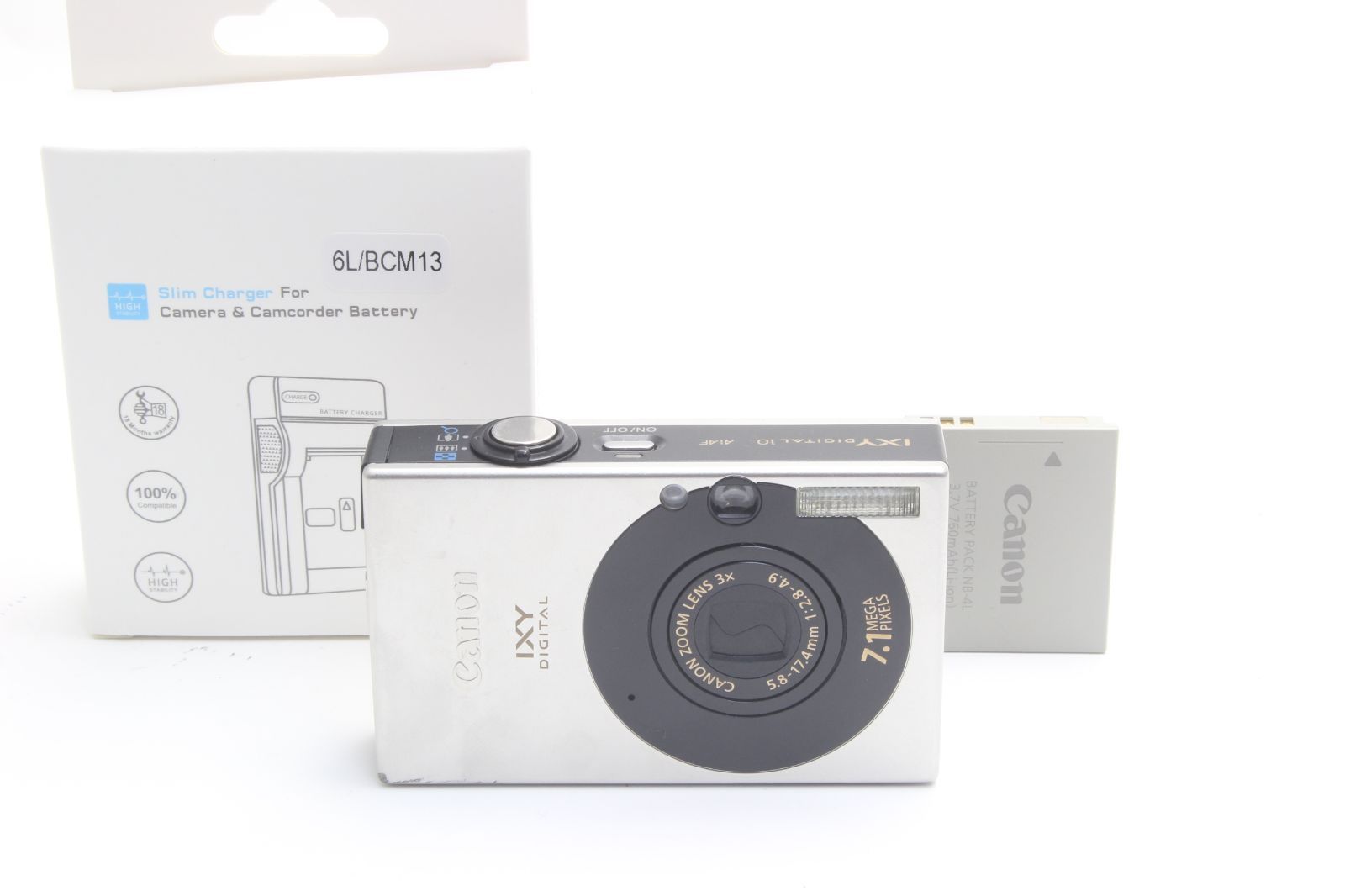 B+ (並品) Canon キヤノン IXY DIGITAL 10 ブラック 初期不良返品無料