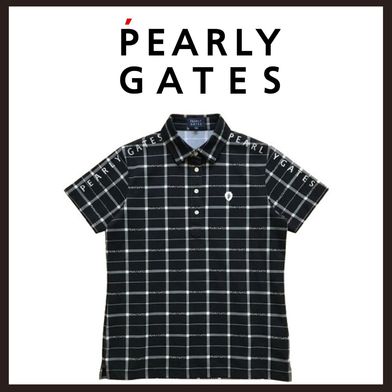新品未使用 PEARLY GATES（パーリーゲイツ） チェック柄 ポロシャツ 0