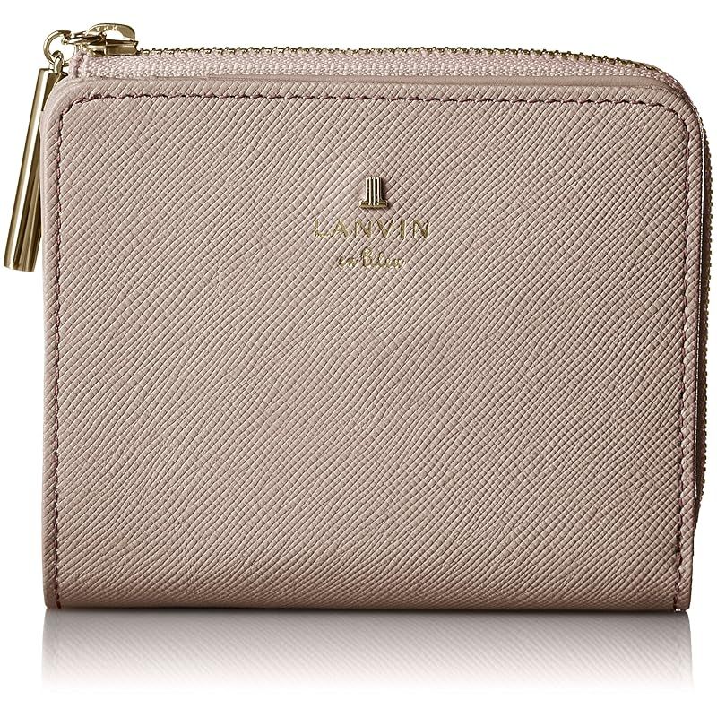LANVIN en Bleu(ランバンオンブルー) リュクサンブール 二つ折り財布 財布 札入れ カード入れ付き レディース 480453 オールドローズ 1
